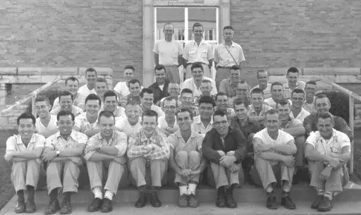  the 1956 CBE summer lab. Jack is sitting in the middle of the fourth row. 