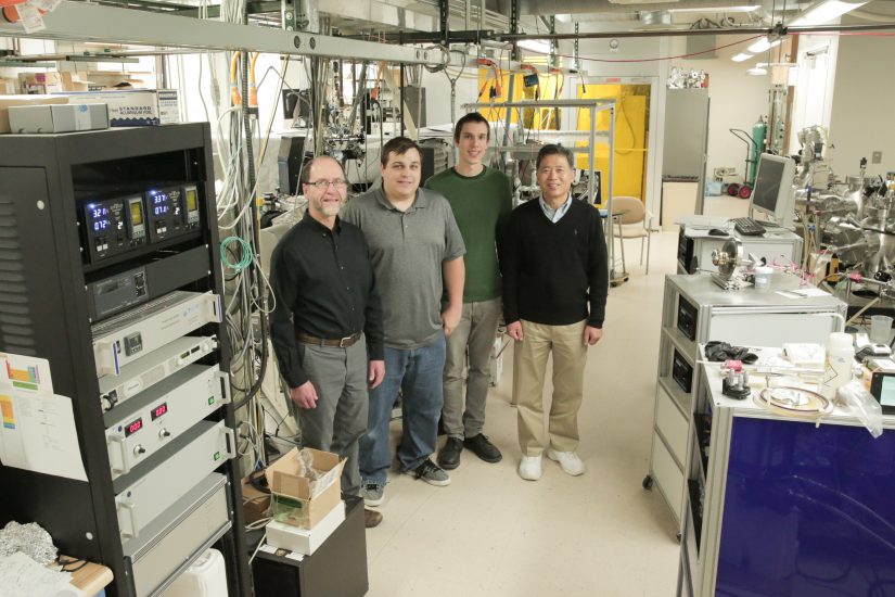 Photo of research team in the lab
