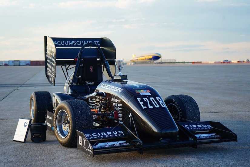 With innovative new vehicle, Wisconsin Racing excels at Formula SAE