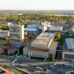 Aerial Photo of Engineering buildings