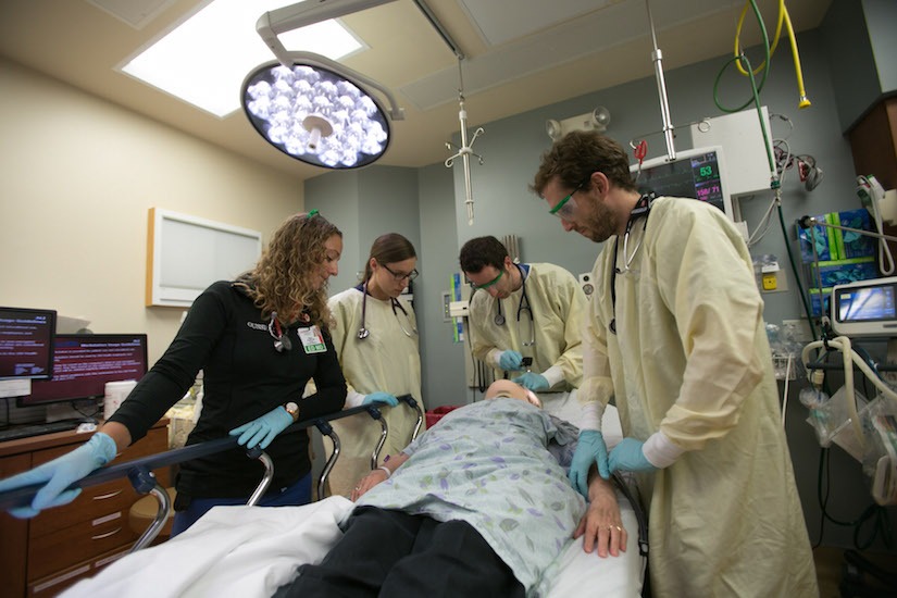 Photo of emergency department crew at UW Hospital