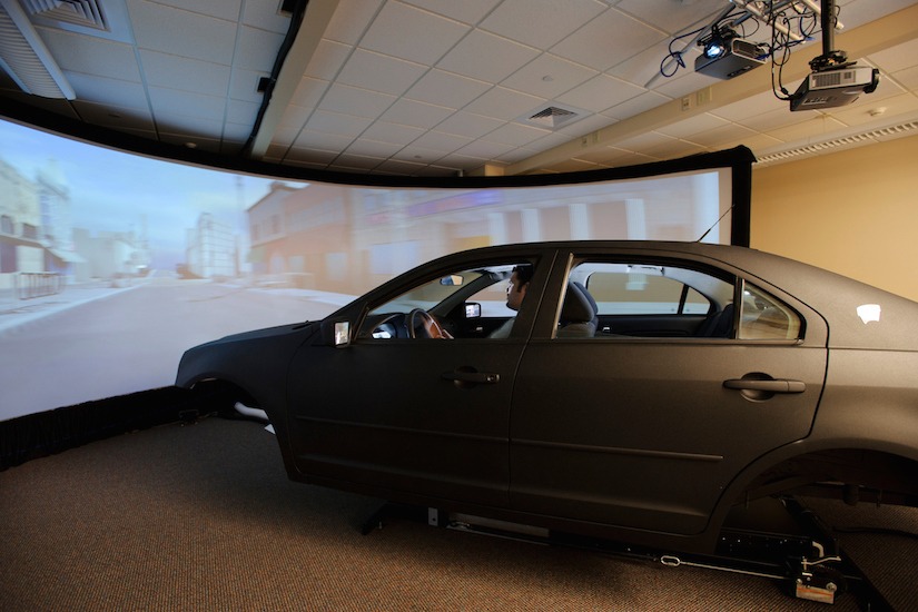 Photo of Driving Simulation Laboratory at UW-Madison