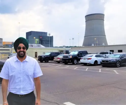 Jayeesh Bakshi at the Grand Gulf Nuclear Station