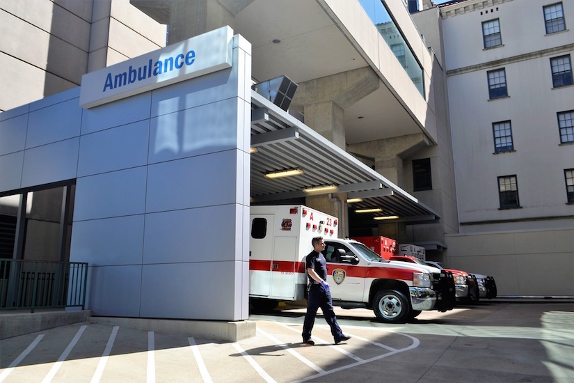Stock image of ambulances