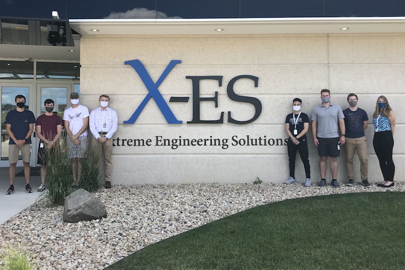 Photo of interns at X-ES