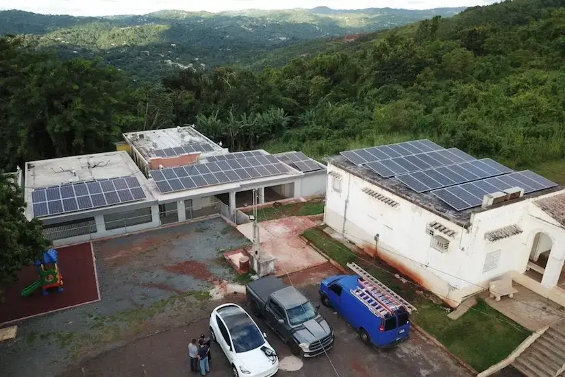 solar panel array in Puerto Rico