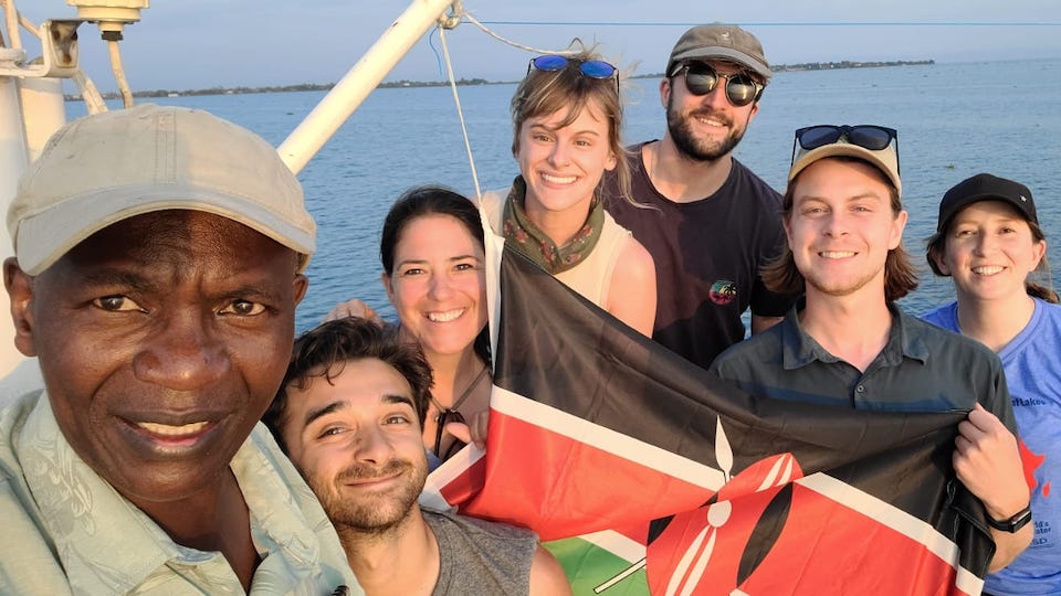 Group shot with Max Beal in Kenya