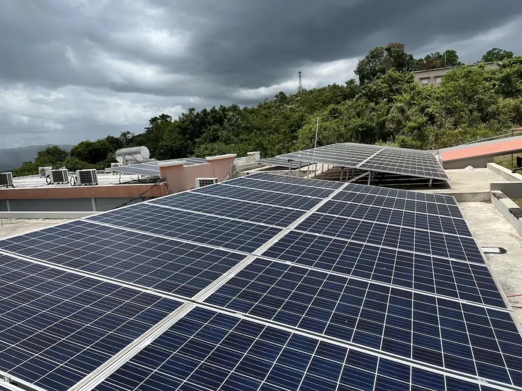 Solar array in Puerto Rico