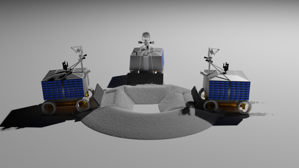 Viper rovers lunar simulation