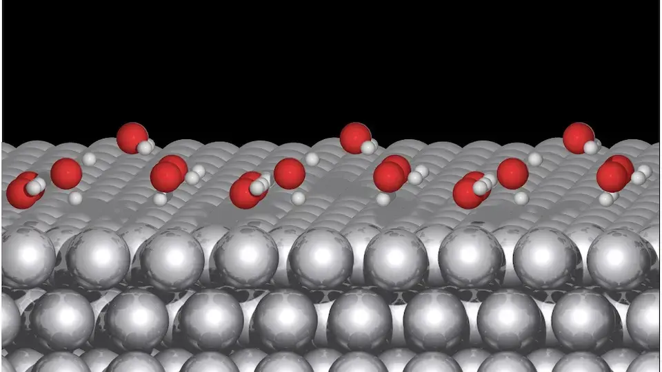 platinum-water interface