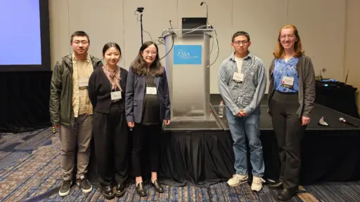 Michael Wang, Jinuan Lin, Chu Ma, Dajun Zhang and Michael Wang at the 184th Acoustical Society of America Meeting.