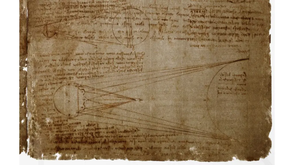 A page from one of Leonardo Da Vinci’s notebooks