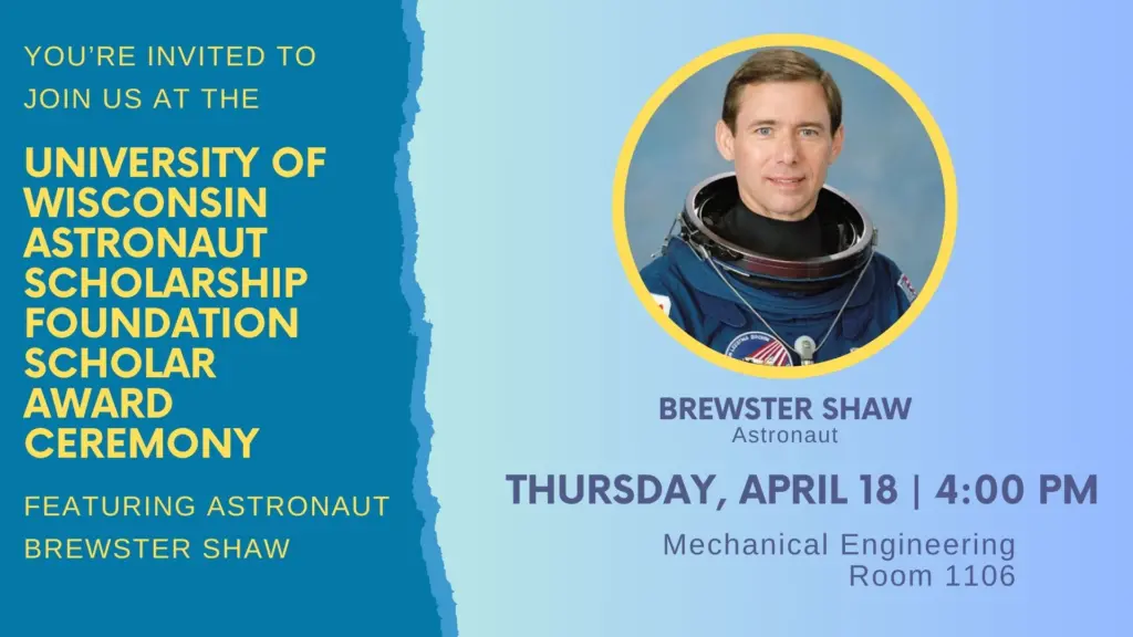 UW Astronaut Scholar Award Presentation
