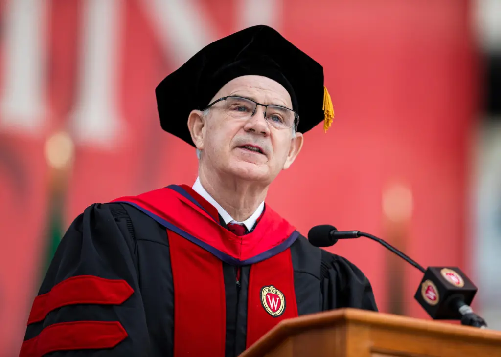 Ian Robertson at graduation ceremony 