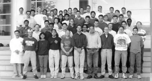 Class photo of students in the first summer lab session in the summer of 1994