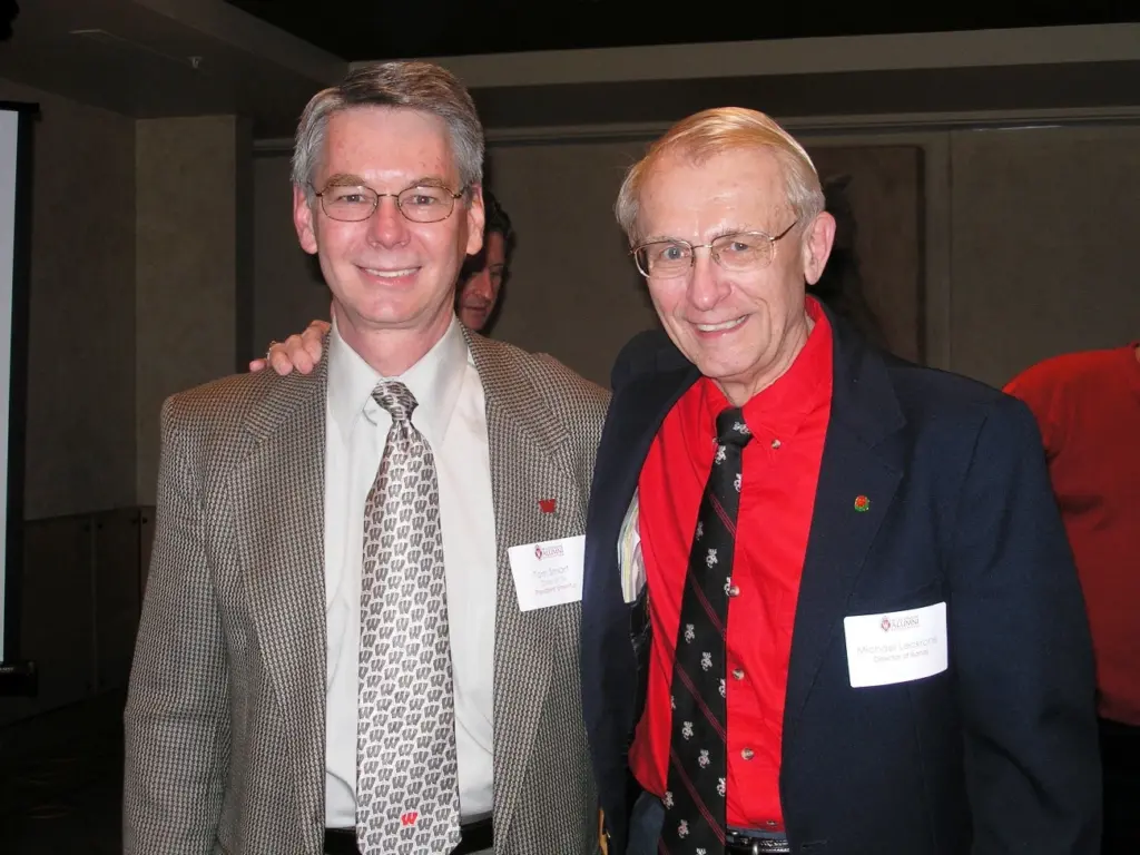 Tom Smart with Mike Leckrone at WAA Detroit Club Founders Day Event