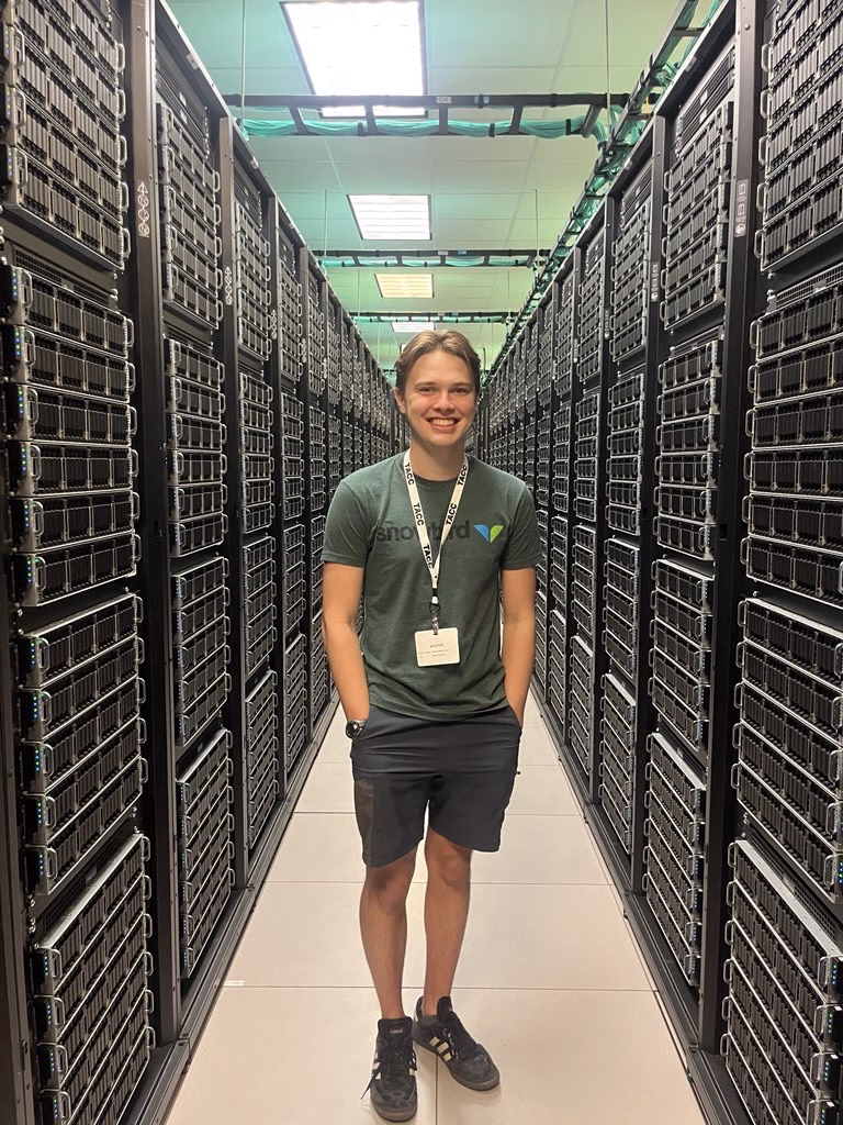 Austin MacIntyre in the Texas Advanced Computing Center at UT-Austin.