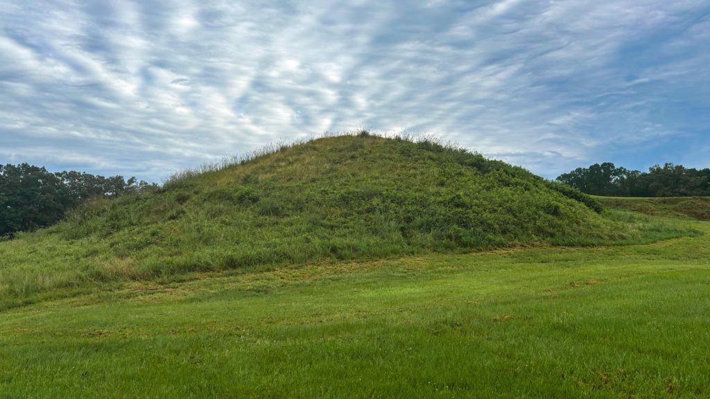 One of the mounds at Poverty Point