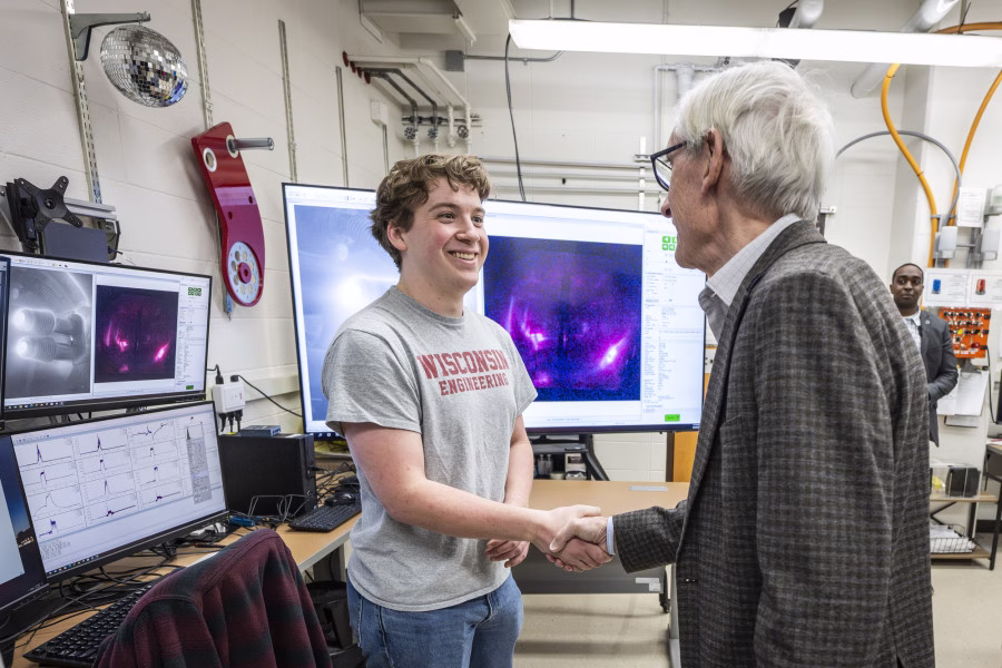 Governor Evers meets undergraduate students like Will Gergen