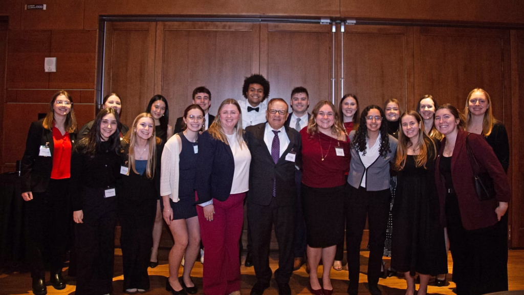 Team photo of University of Wisconsin Madison students and advisors for the 2026 Electrical Contracting Innovation Challenge