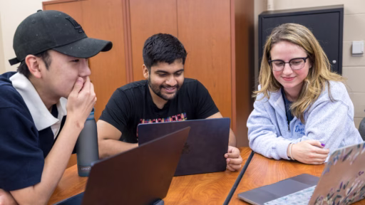 Students work together in ISyE 649: Data Analytics