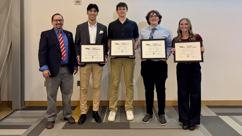Student Choice Award Junior winning team: Wireless pressure-sensors for braces and casts