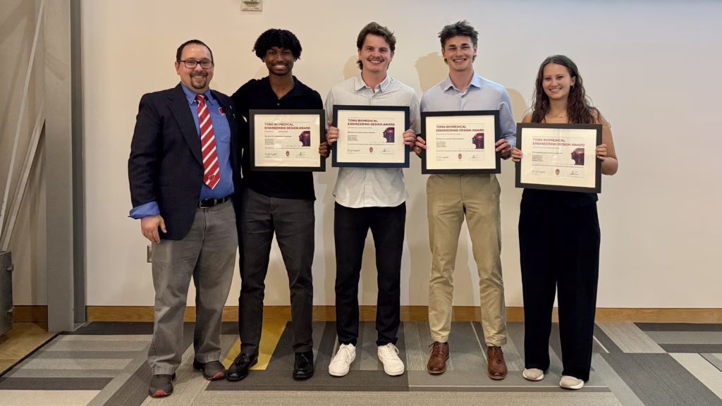 Tong Biomedical Design Award Junior winning team: Bite block for endotracheal intubation