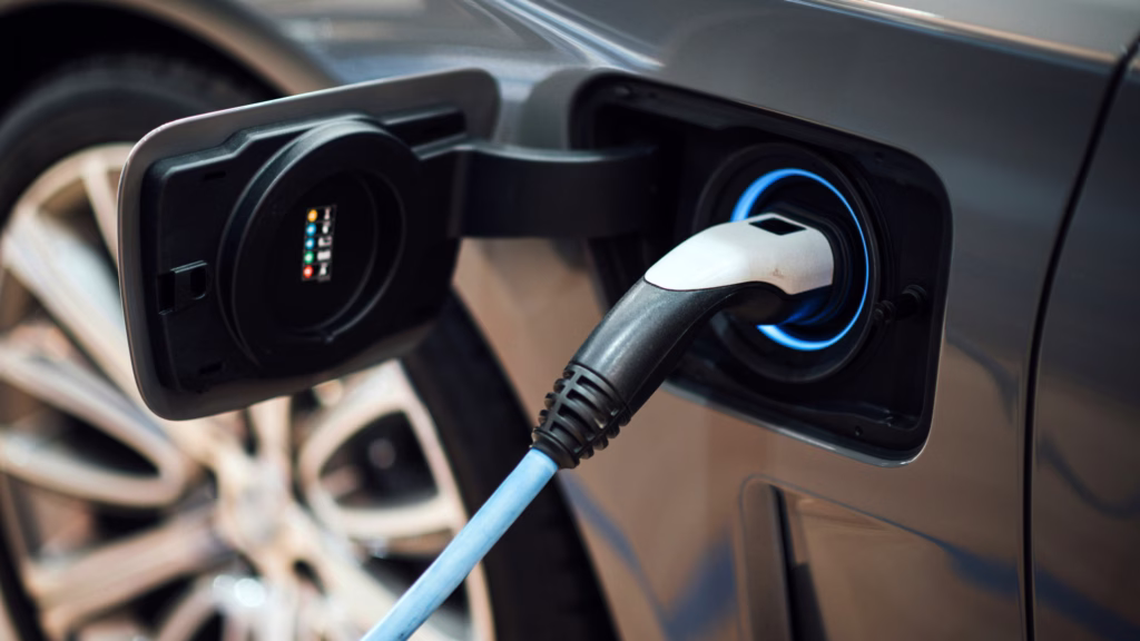 EV charging stock image
