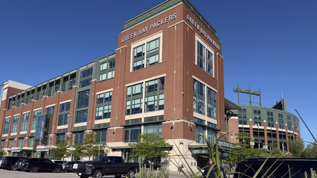 Exterior view of Lambeau Field in Green Bay, Wisconsin