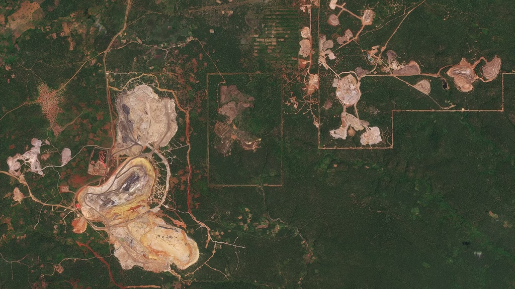 satellite image of the DRC