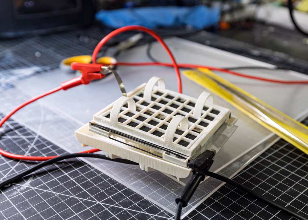 The team's aluminum-air battery
