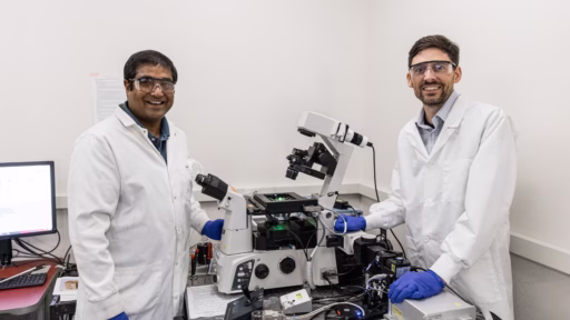 Postdoctoral researcher Pradip Bera and Associate Professor Jacob Notbohm